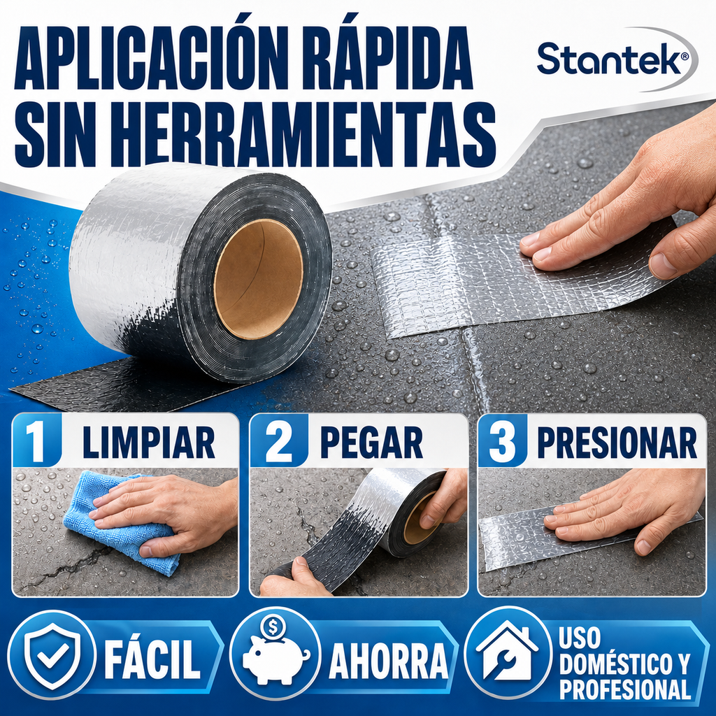 🔥 LIQUIDACIÓN DE STOCK: Cinta Asfáltica Impermeable  10cm x 5m